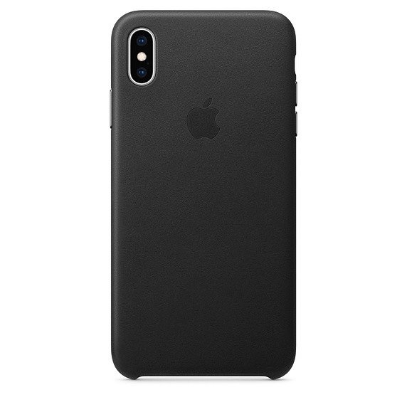 Apple Etui skórzane iPhone XS Max - czarne