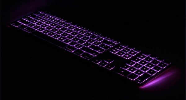 Matias Klawiatura aluminiowa Mac podświetlana RGB srebrna