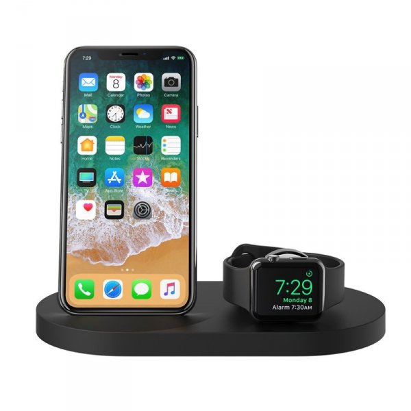Belkin Ładowarka indukcyjna Apple Watch/iPhone/USB-A czarna