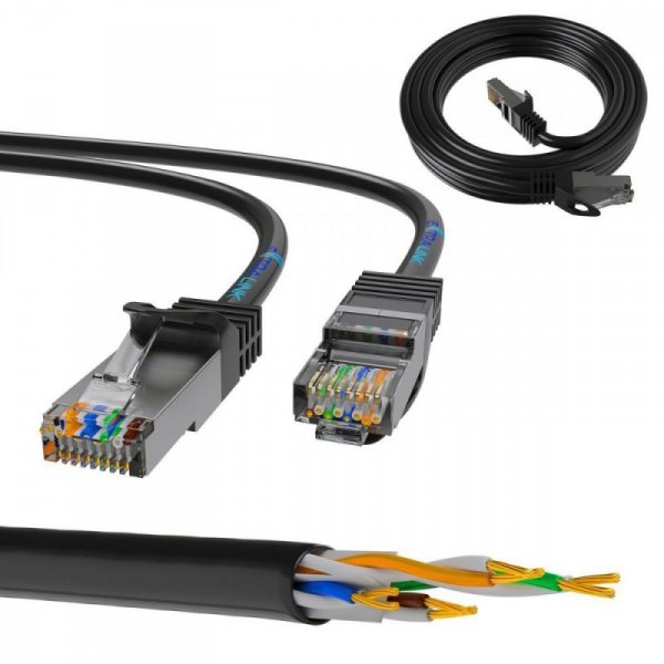 Extralink Kabel sieciowy LAN Patchcord CAT.5E FTP 2m, foliowana skręcona para, miedziany