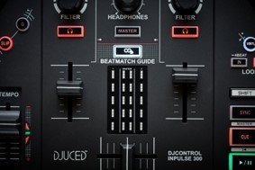 Hercules Konsola DJ Inpuls 300, kontroler DJ ze złączem USB, 2 ścieżki, 16 padów i karta dźwiękowa, oprogramowanie i samouczki w