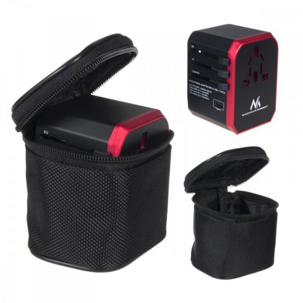 Maclean Adapter podróżny USB z zasilaczem MCE238