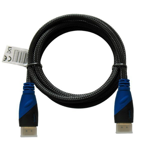 Elmak Kabel HDMI v1.4 Savio CL-02 oplot nylon, 4Kx2K, 1,5m, wielopak 10szt.