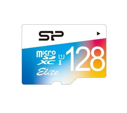 Silicon Power Karta pamięci microSDHC Colorful 128GB U1 10MB/S + Adapter