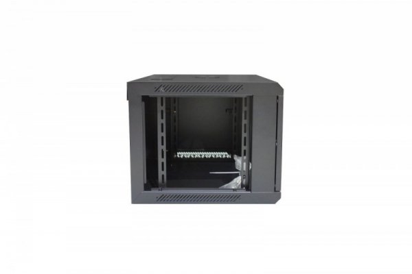 Digitus Szafa wisząca jednosekcyjna 19 cali 6U 368/600/450mm drzwi szklane Czarna