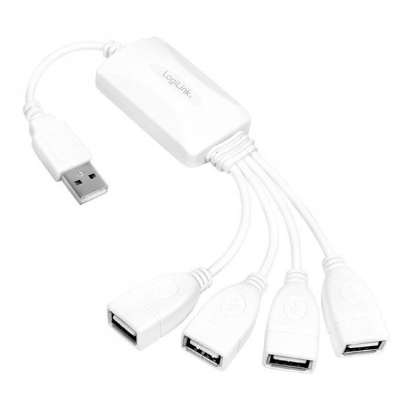 LogiLink Hub 4xUSB 2.0 Biały