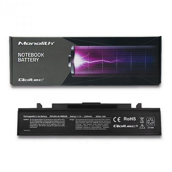 Qoltec Bateria do Samsung R580 | 5200mAh | 10.8- 11.1V