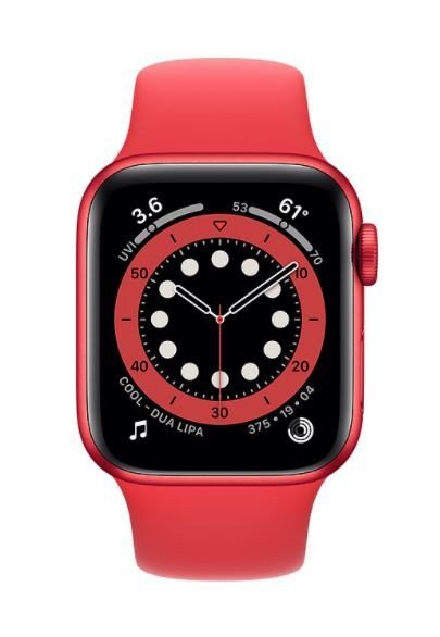 Apple Zegarek Series 6 GPS + Cellular, 40mm koperta z aluminium z edycji (PRODUCT)RED z paskiem sportowym z edycji (PRODUCT)RED 