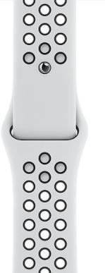 Apple Zegarek Nike SE GPS + Cellular, 40mm koperta z aluminium w kolorze srebrnym z paskiem sportowym  czysta platyna/czarny Nik
