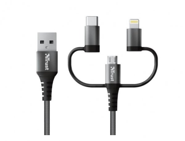 Trust Kabel USB 3w1 1m  Extra-strong KEYLA