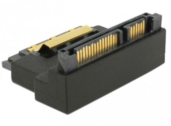 Delock Adapter SATA 22 PIN M/F Kątowy 90&quot;