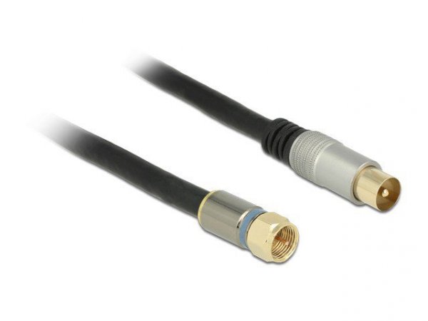 Delock Kabel antenowy TV F(M) - IEC(M) RG-6