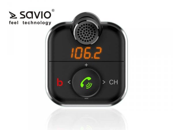 Elmak Transmiter FM SAVIO TR-12 z Bluetooth 5.0