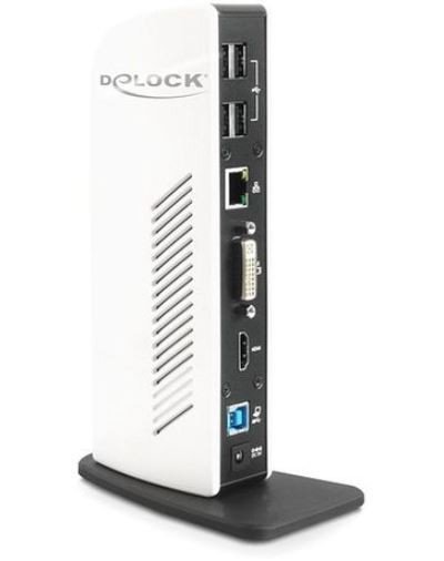 Delock Replikator portów USB 3.0-MIC,AUDIO,HDMI, DVI, LAN, 4X USB 2.0, 2X USB 3.0 + zasilanie