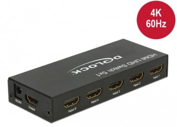 Delock Splitter Video 5x HDMI I-&gt;HDMI ULTRA HD 4K