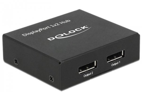 Delock Splitter Video Displayport 1.2 -&gt; 2x  Displayport 1.2 4K