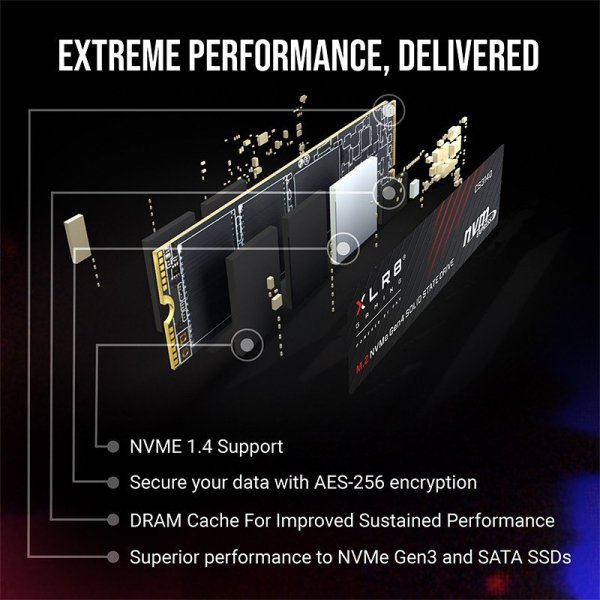PNY Dysk SSD 2TB M.2 2280 CS3140 M280CS3140-2TB-RB