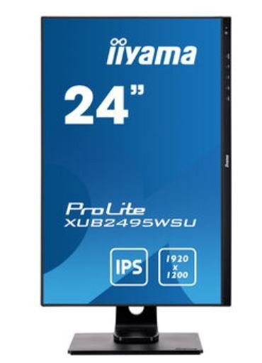 IIYAMA Monitor 24 cale XUB2495WSU-B3 IPS,PIVOT,16:10,DP,HDMI,VGA,4xUSB,2x2W