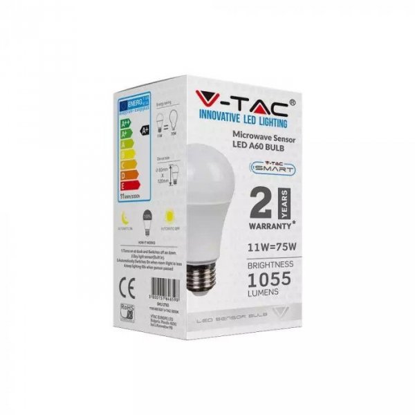 V-tac Żarówka LED Smart E27 11W A60 4000K 1055lm