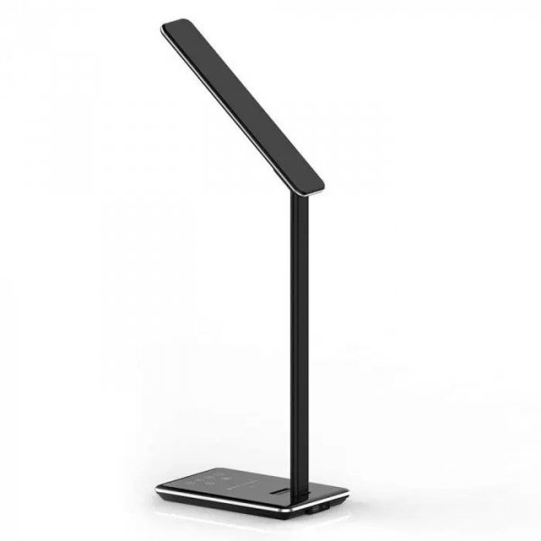 V-tac Lampka biurkowa LED z indukcją Czarna