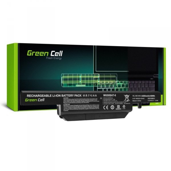 Green Cell Bateria do Clevo W650BAT-6 11.1V 4000mAh