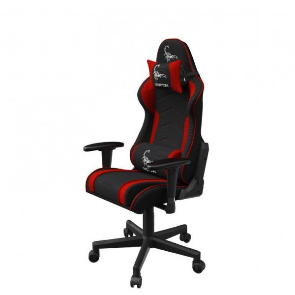 Gembird Krzesło gamingowe Scorpion czarno-czerwone
