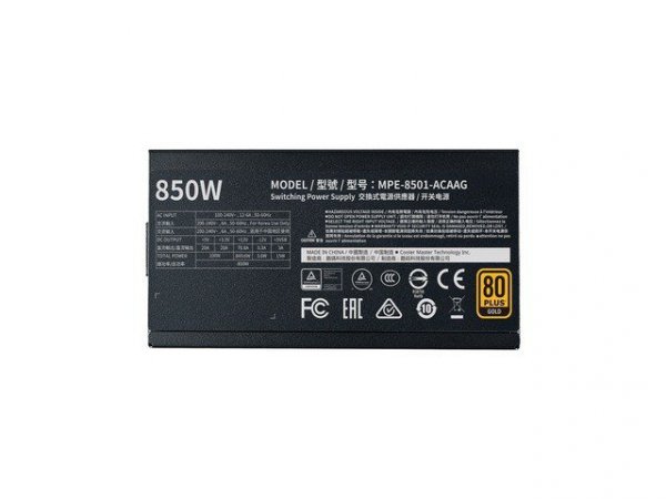 Cooler Master Zasilacz MWE Gold V2 850W modularny 80+ Gold