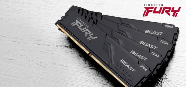 Kingston Pamięć DDR4 FURY Beast 16GB(1*16GB)/3733 CL19 1Gx8