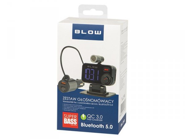 BLOW Transmiter FM Bluetooth 5.0+zest.glo