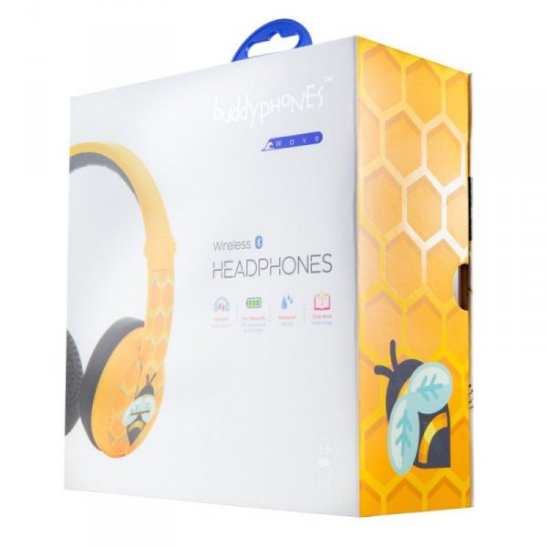 Buddy Phones Słuchawki Bluetooth Wave Bee żółty