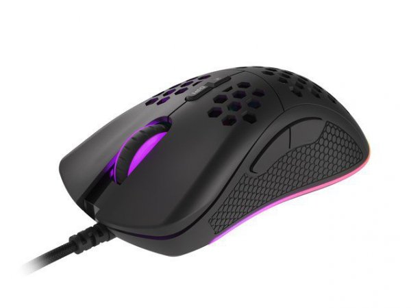 Genesis Mysz Krypton 555 8000DPI (PAW3333) podświetlenie RGB Czarna