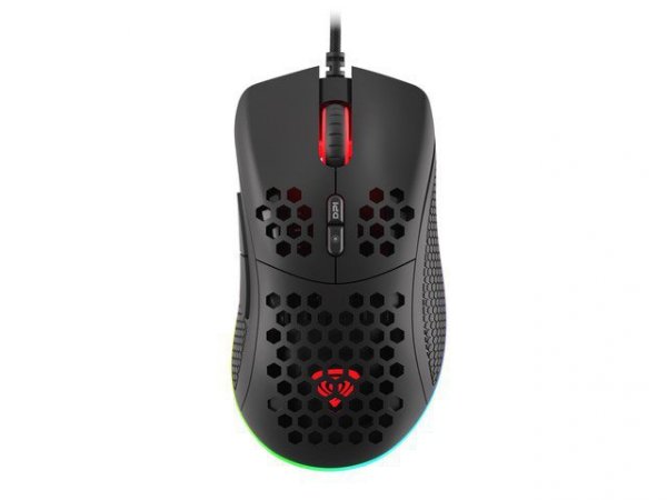 Genesis Mysz Krypton 555 8000DPI (PAW3333) podświetlenie RGB Czarna