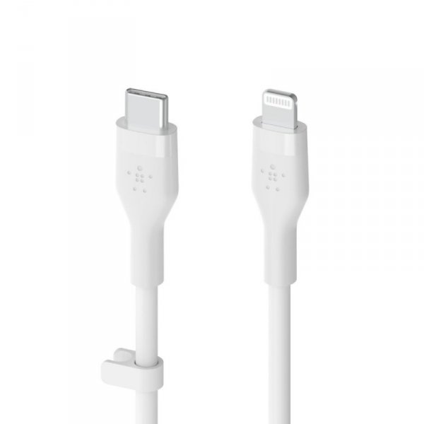 Belkin Kabel BoostCharge USB-C do Lightning silikonowy 1m, biały