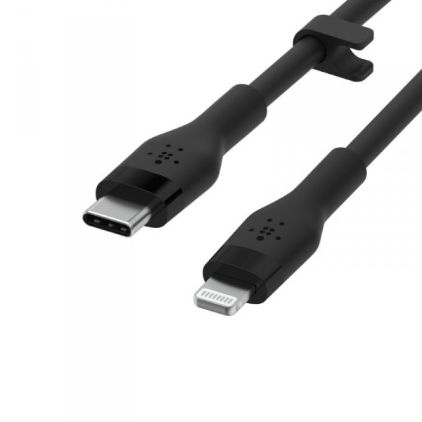 Belkin Kabel BoostCharge USB-C do Lightning silikonowy 3m, czarny