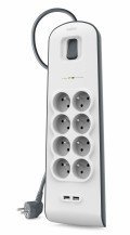 Belkin Listwa zasilająca 900J 8 gniazd 2m USB-2.4A