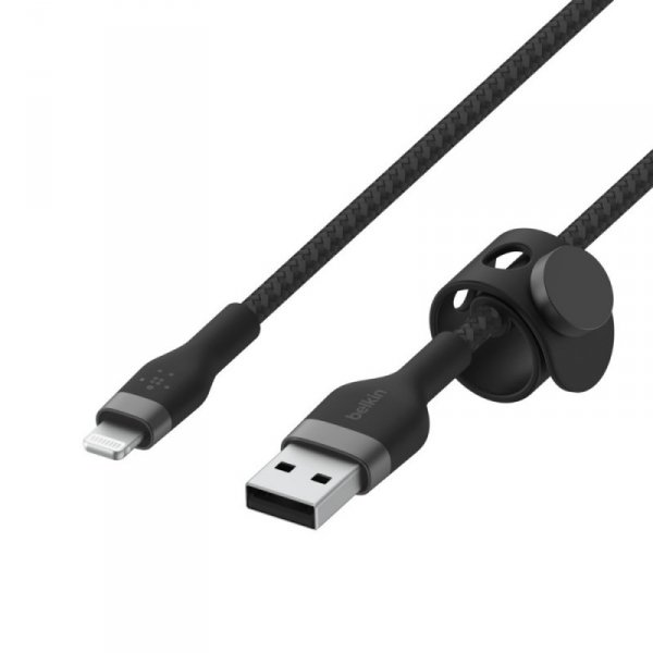 Belkin Kabel BoostCharge USB-A do Lightning silikonowy 2m, czarny