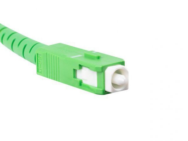 Lanberg Patchcord światłowodowy Sm Sc/Apc-Sc/Apc Simplex 3.0mm 10m biały
