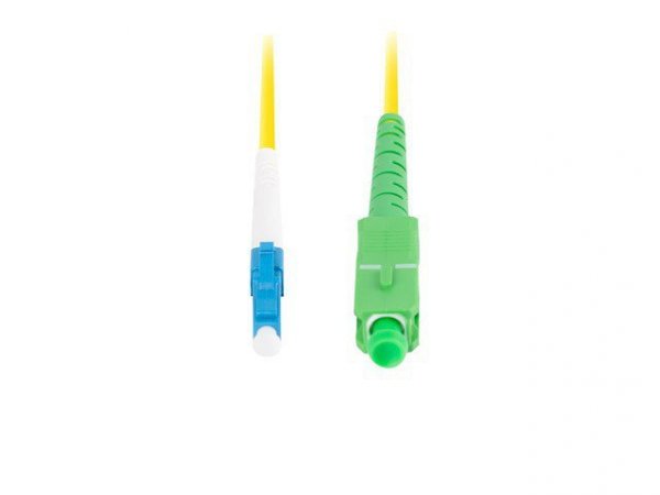 Lanberg Patchcord światłowodowy Sm Lc/Upc-Sc/Apc Simplex 3.0Mm 5M żółty