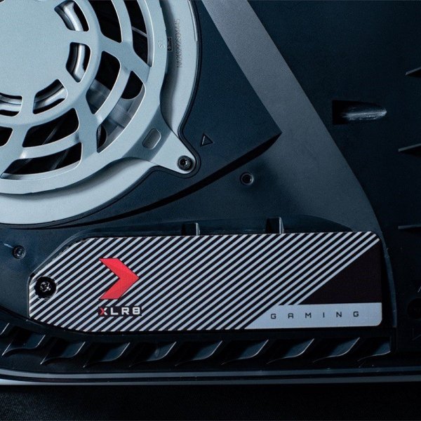 PNY Osłona dysku SSD XLR8 ze zintegrowanym radiatorem zaprojektowany do PS5 M22110PSVHS-XR-RB