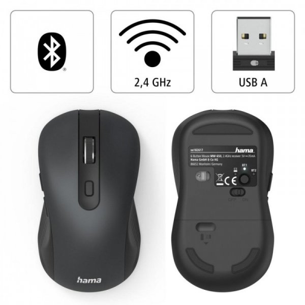 Hama Mysz bezprzewodowa Hama MW-650 multi-device