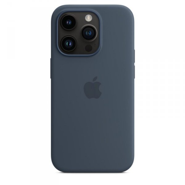 Apple Etui silikonowe z MagSafe do iPhone 14 Pro - sztormowy błękit