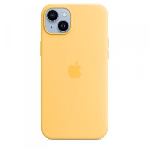Apple Etui silikonowe z MagSafe do iPhone 14 Plus - bladożółte