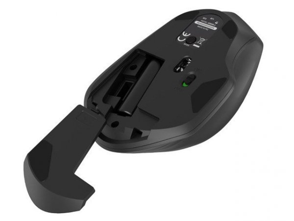 Natec Mysz bezprzewodowa Siskin 2 1600 DPI Bluetooth 5.0 + 2.4  GHz Czarna