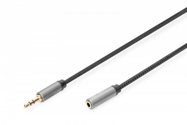 Digitus Kabel przedłużający audio MiniJack Stereo Typ 3.5mm/3.5mm M/Ż nylon 3m