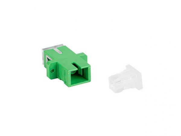 Lanberg Adapter światłowodowy SM SC/APC simplex zaślepka przezroczysta 25 sztuk