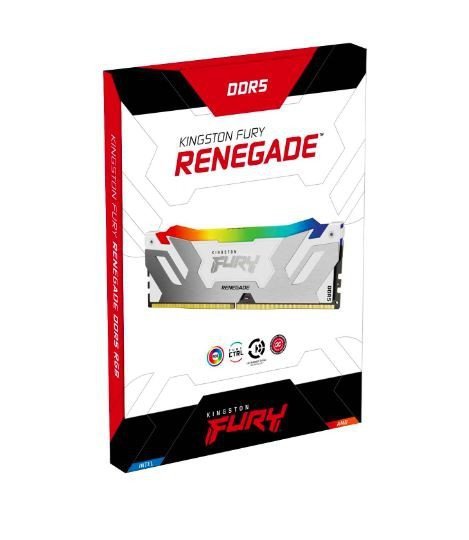 Kingston Pamięć DDR5 Fury Renegade RGB White 64GB(2*32GB)/6000Mhz  CL32
