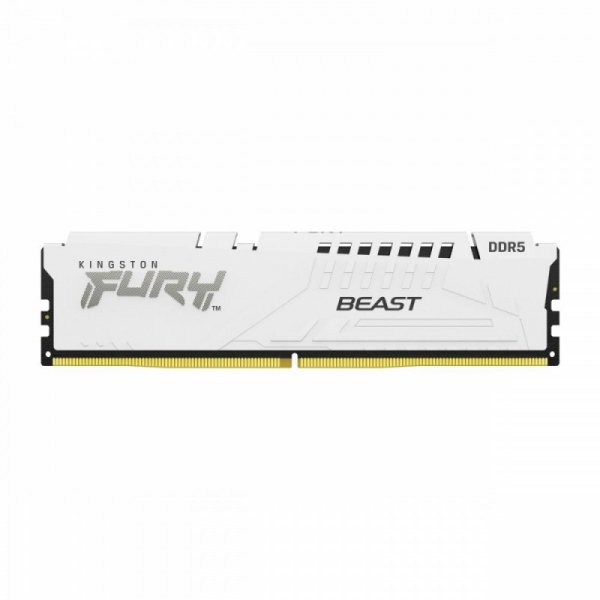 Kingston Pamięć DDR5 Fury Beast 32GB(2*16GB)/6000 CL40 biała
