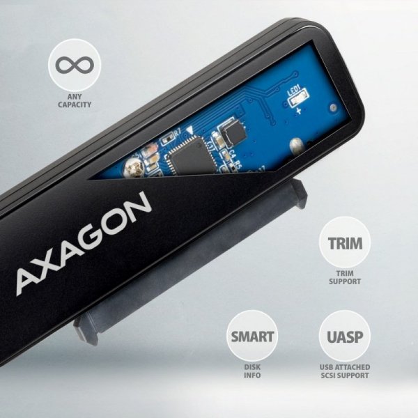 AXAGON ADSA-FP2C Adapter USB-C 5Gbps SATA 6G 2.5&quot; HDD/SSD FASTPort2