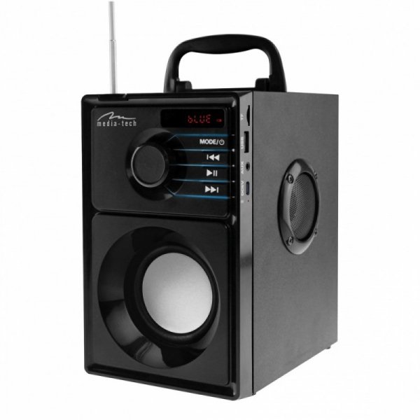 Media-Tech Głośnik bezprzewodowy Boombox MT3179 15W USB-C Srebrny