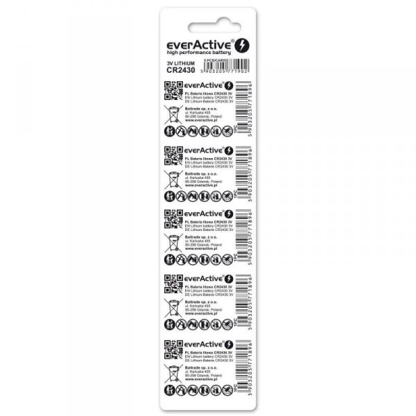 everActive Baterie litowe mini CR2430 blister 5 szt.
